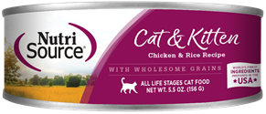 Canned Cat Chicken & Rice 5.5 oz., 12/cs 