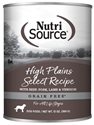 Canned Grain Free High Plains Select 13 oz., 12/cs nutrisource, kln, grain, free, canned, high, plains, dog, select