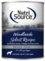 Canned Grain Free Woodlands Select 13 oz., 12/cs nutrisource, kln, grain, free, canned, woodlands, dog, select