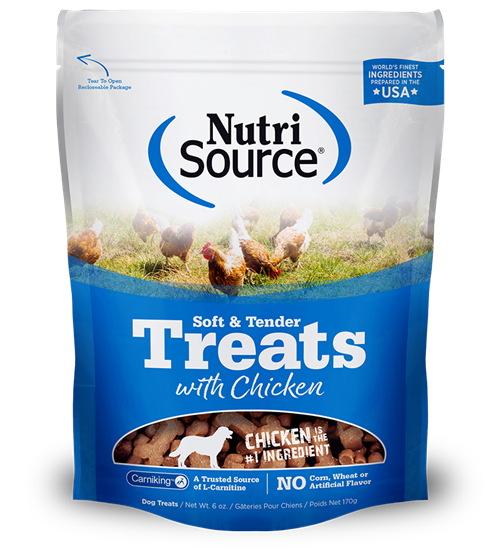 NutriSource - Soft & Tender Treats with Chicken, 6 oz. #KLN800002