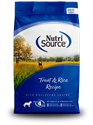 Trout & Rice nutrisource, trout, dog, food, rice