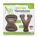 Wishbone & Dental 2-Pack Tiny, Bacon benebone, wishbone, dental, chew, toy, tiny, bacon